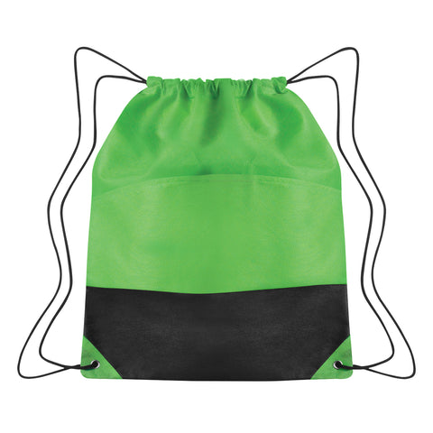 Non-woven Two-tone Drawstring Sports Pack