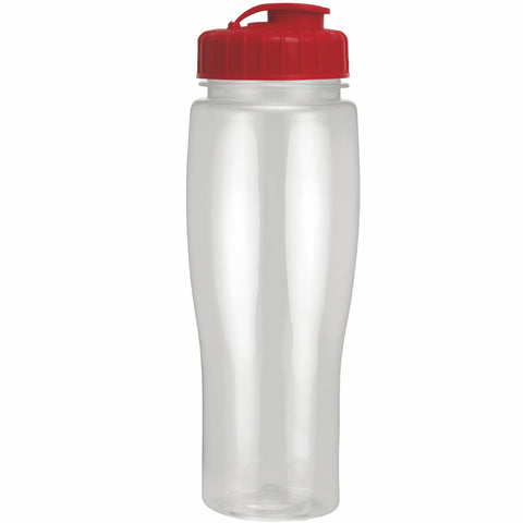 24 Oz. Contour Translucent Bottle w/ Flip Top Lid