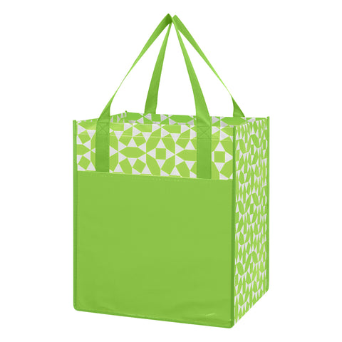 Non-woven Geometric Shopping Tote Bag