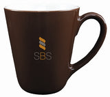 Dezine Colour Series 16oz 2tone brown/white mug (no gift box)