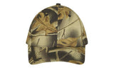 Brushed Cotton Cap w/Leaf Print Camouflage