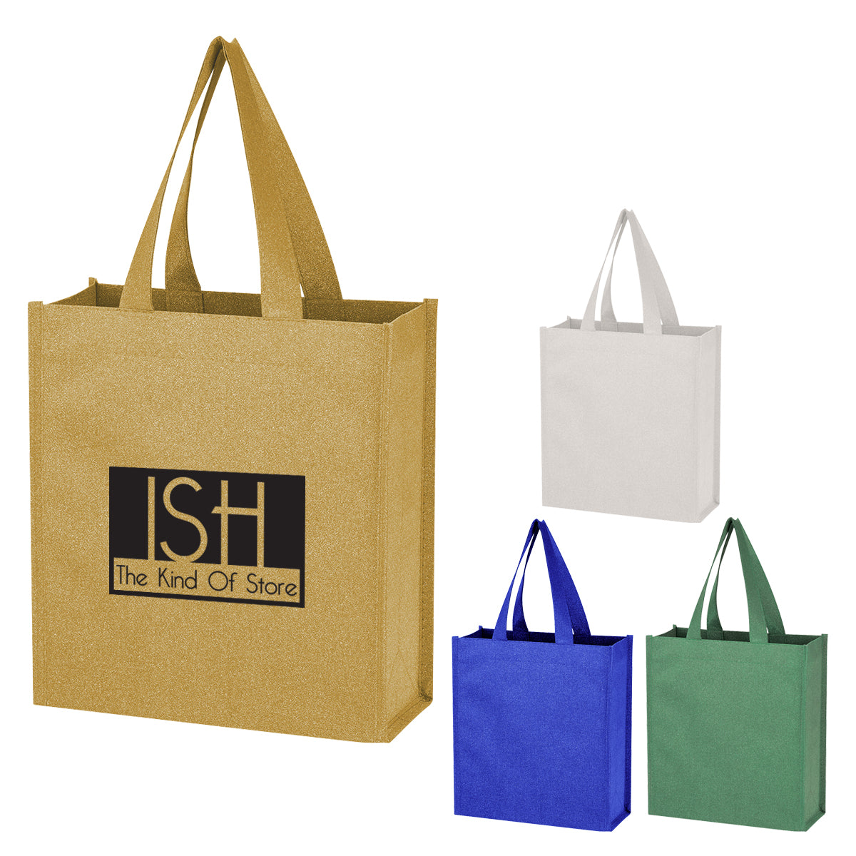 Monroe Mini Non-woven Glitter Tote Bag