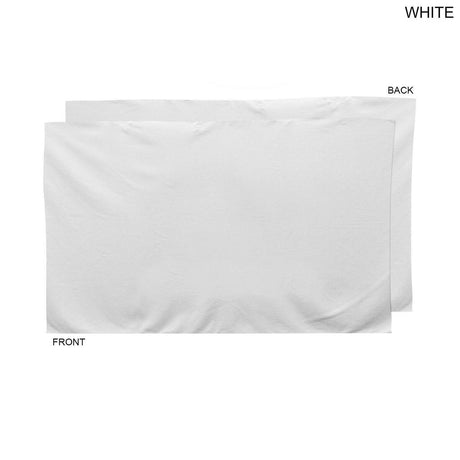 48Hr Quick Ship - Plush and Soft White Velour Terry Cotton Blend Hand, Sports Towel, 15x25