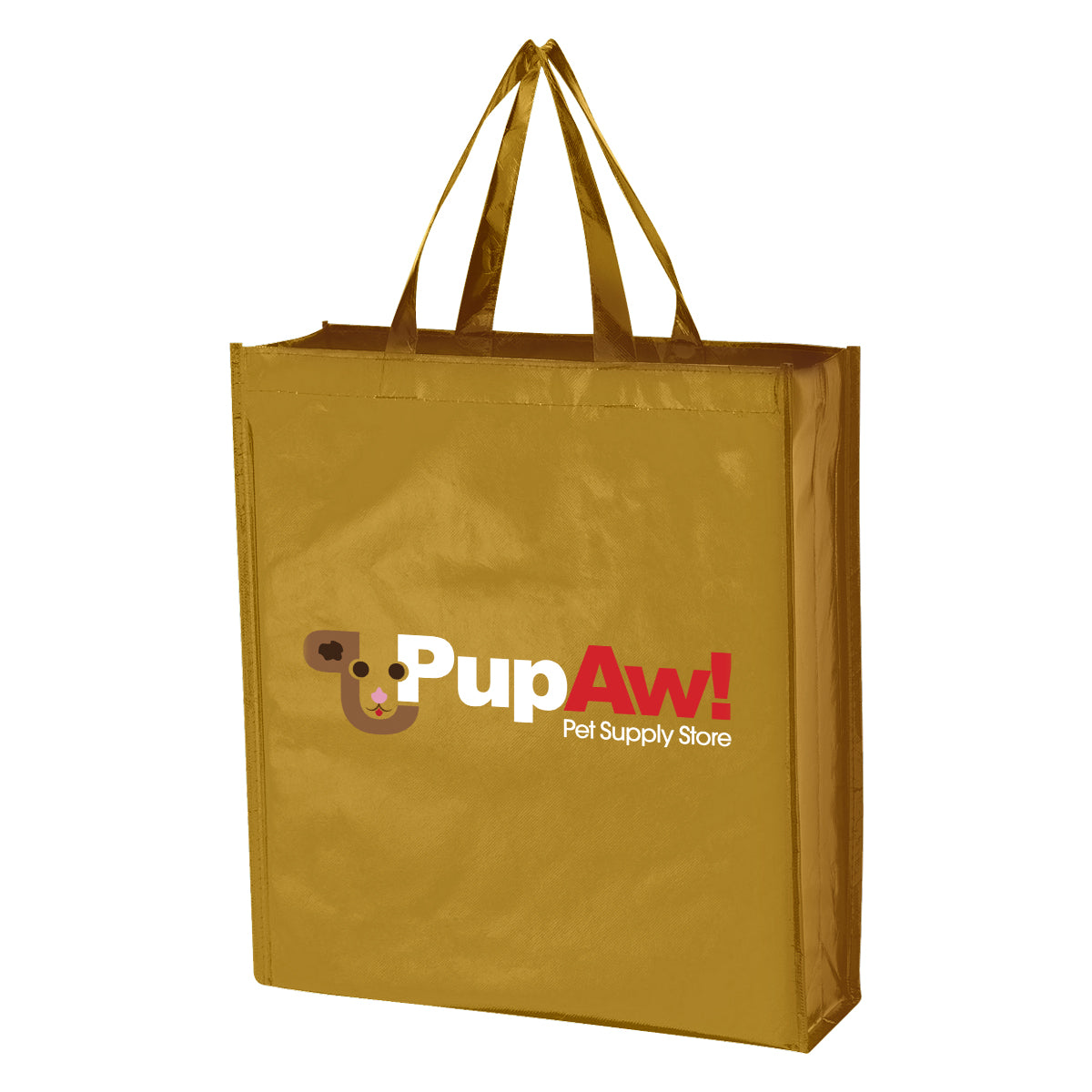 Metallic Non-woven Shopper Tote Bag