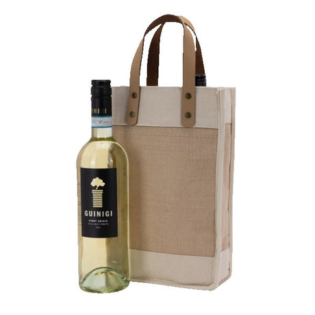 Sonoma Cotton Jute Wine Cooler Bag