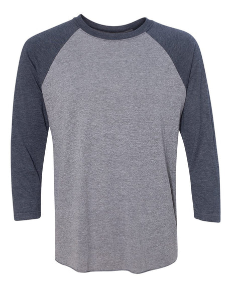 000046 Next Level Unisex Triblend Three-Quarter Sleeve Raglan Shirt