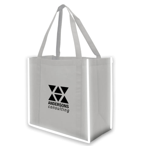 Reflective Large Grocery Tote Bag
