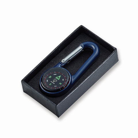 Colored Carabiner Compass - Blue