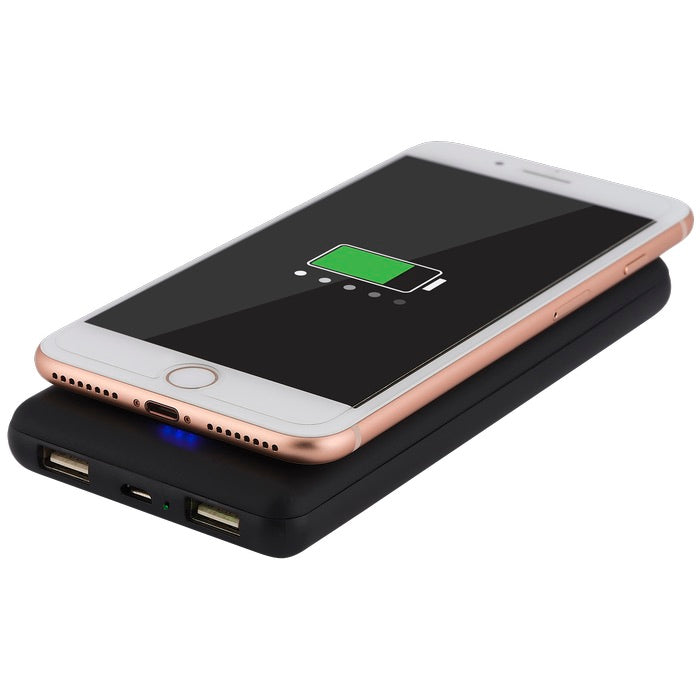 10000mAh UL Certified Qi Ring Wireless Power Bank & Charger
