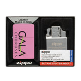Matte Zippo® Lighter & Double Butane Insert Gift Set