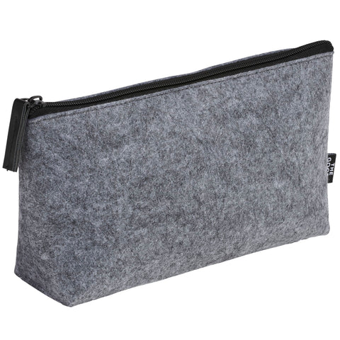000296 The Goods Recycled Felt Zippered Pouch