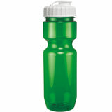 22 Oz. Translucent Bike Bottle w/ Flip Top Lid