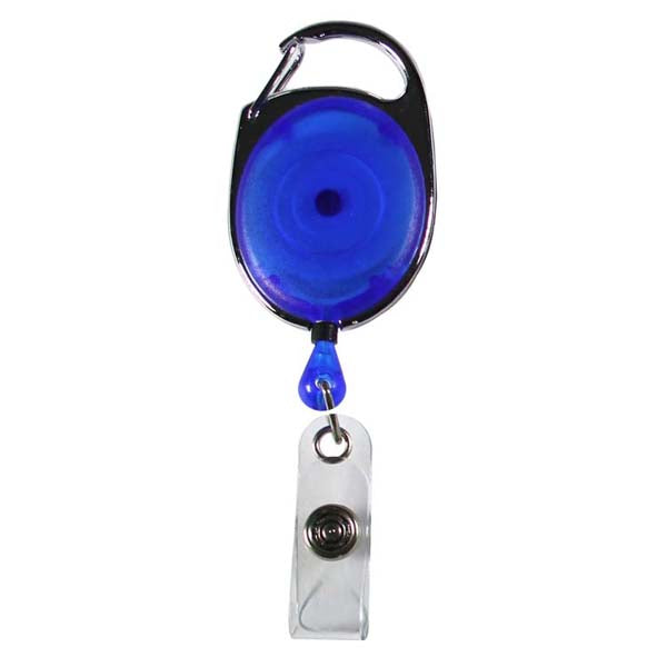 "Oberlin Pl" Retractable Carabiner Style Badge Reel & Holder (Full Color)
