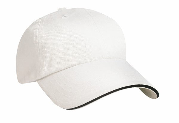 Unconstructed Chino Washed Cotton Twill Cap w/Sandwich Bill