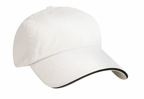 Unconstructed Chino Washed Cotton Twill Cap w/Sandwich Bill