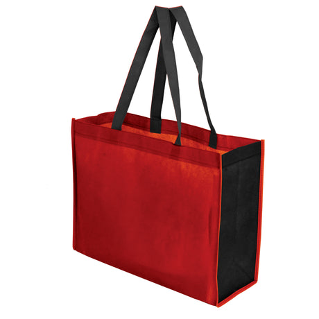 Two Toned 16" x 12" + 6" Gusseted Tote Bag
