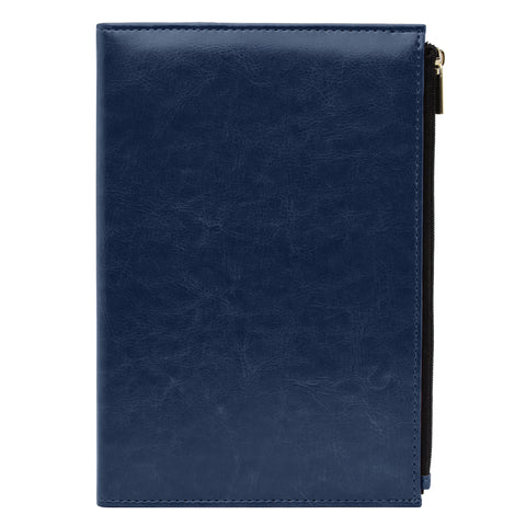 Premium Leatherette Notebook with Zipper Pocket