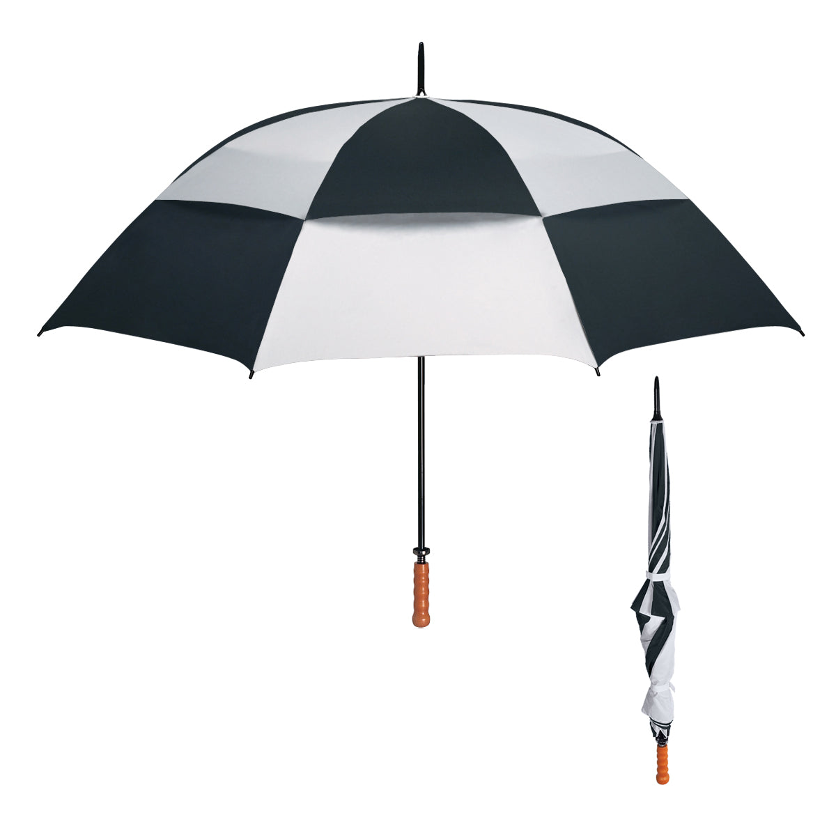68" Arc Windproof Vented Umbrella