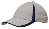 Brushed Heavy Cotton Cap w/Peak & Crown Inserts