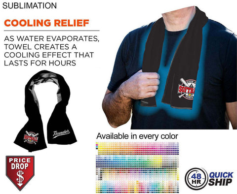 48 Hr Quick Ship - Colored Cooling Towel, 12