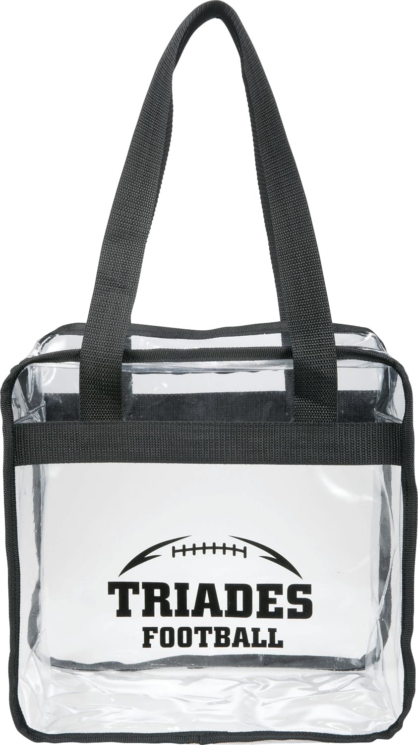 Game Day Clear Zippered Safety Tote