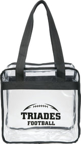 Game Day Clear Zippered Safety Tote