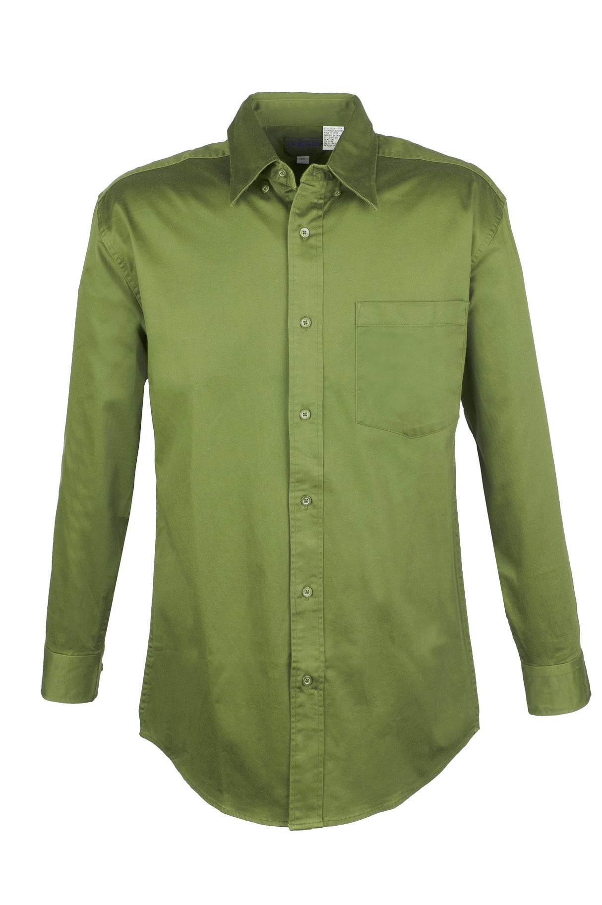 Men's solid Stretch shirts Long Sleeve(BASIL) (S-4XL)