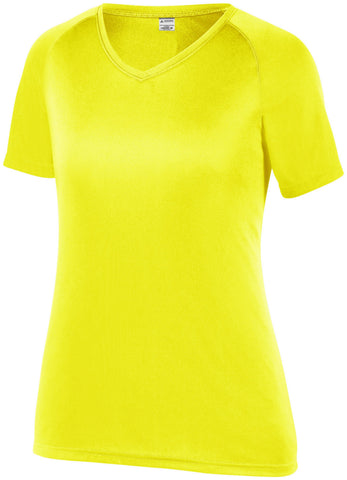 Girls Attain Wicking Raglan Sleeve Tee