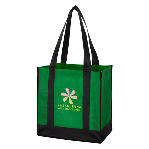000440 Non-woven Two-tone Shopper Tote Bag