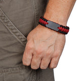 Paracord Bracelet With Metal Plate