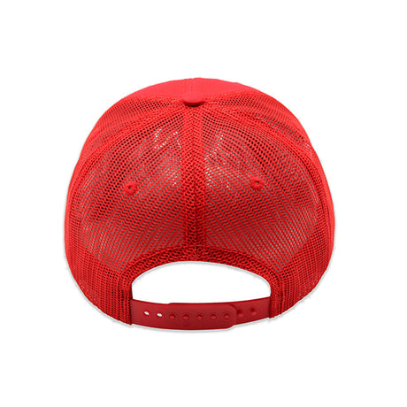 Deluxe 5 Panel Constructed Flat Peak Cotton Twill Mesh Back Cap