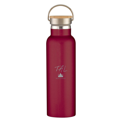 21 Oz. Liberty Stainless Steel Bottle With Wood Lid
