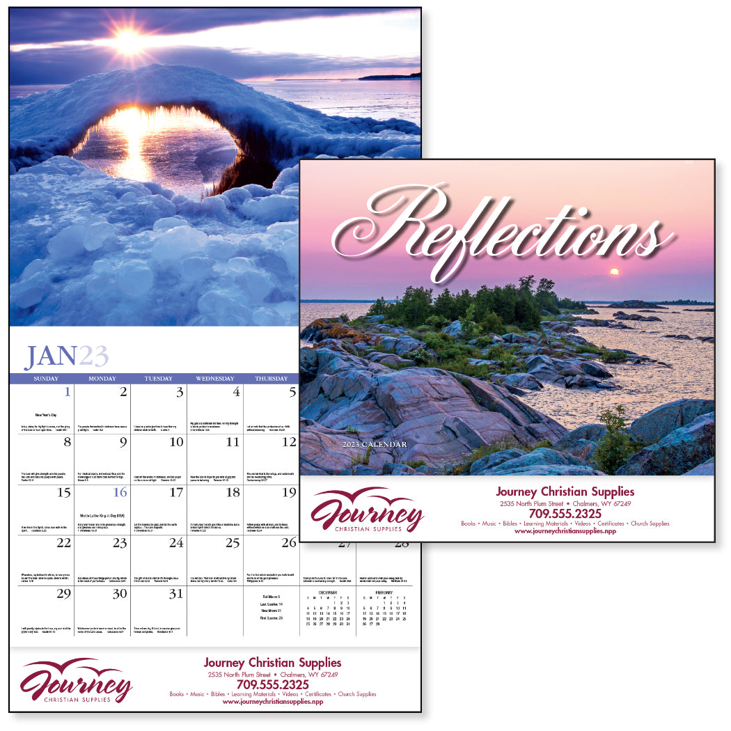 Reflections (Non-Denominational) Appointment Calendar - Stapled