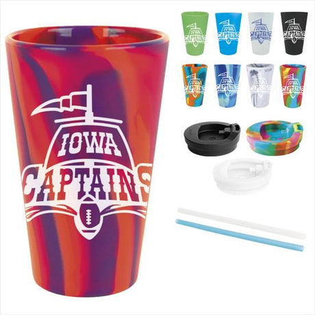 Silipint‚Ñ¢ Straight Up Pint w/Lid & Straw