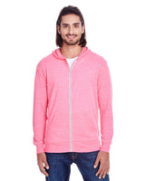 000236 THREADFAST Unisex Triblend Full-Zip Light Hoodie
