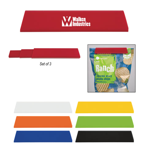 Slip-n-seal 3 Piece Bag Clip Set