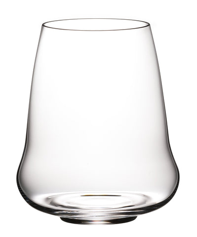~Stemless Wings Riesling, 16.23oz RIEDEL crystal stemless glass S/4 in a Midnight black gift box