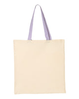 Q-Tees™ Economical Tote w/Contrast-Color Handles