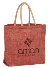 Herringbone Jute Tote