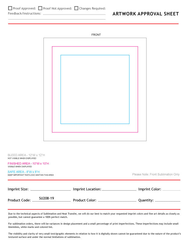Colored Sublimated Rally, Skate Towels with Jersey stripes, 10x10, Sublimated Edge to Edge 1 side