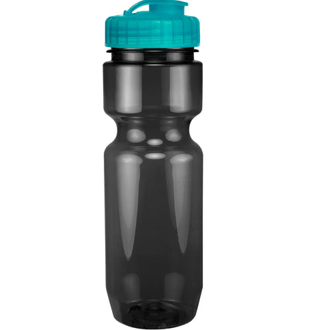 22 Oz. Translucent Bike Bottle w/ Flip Top Lid