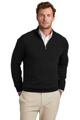 Brooks Brothers Cotton Stretch ¬º-Zip Sweater
