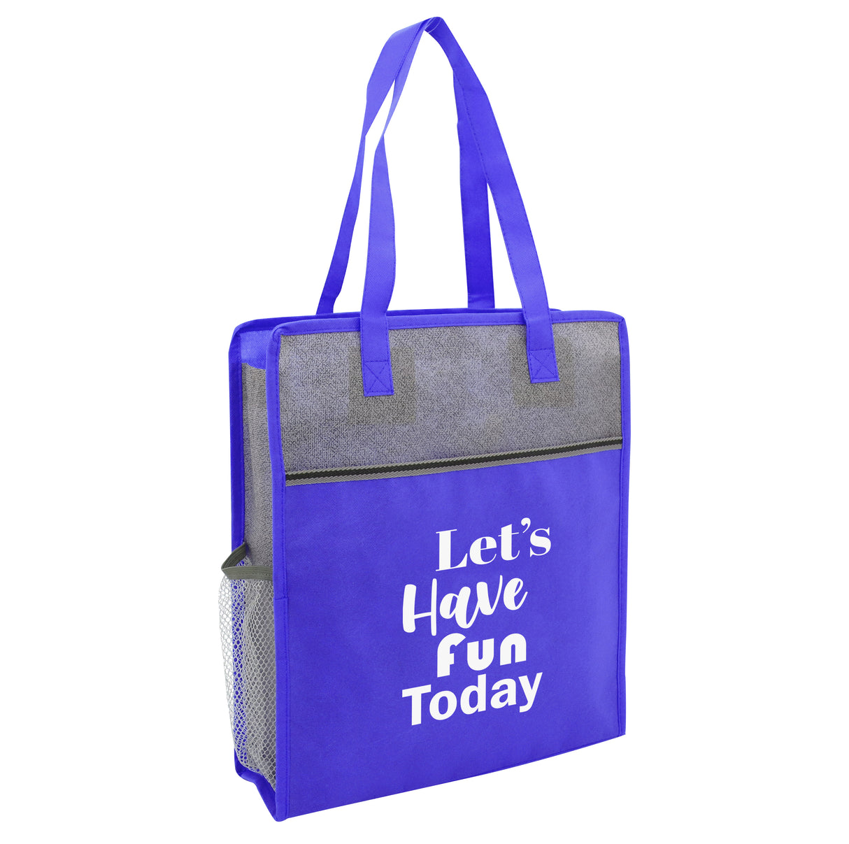 Color Basics Heathered Non-woven Tote Bag