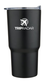 Sidley 30oz double wall stainless steel mug with push on lid, black