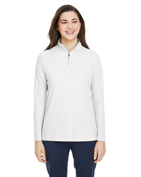 CORE 365 Ladies' Fusion ChromaSoft? Pique Quarter-Zip