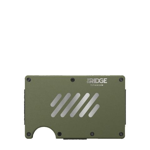 Ridge Wallet Titanium w/ Cash Strap