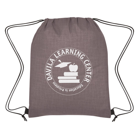 Crosshatch Non-woven Drawstring Bag