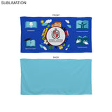 Colored Microfiber DriLite Terry Beach Towel, 30x60, Sublimated in Any PMS color Edge to Edge 2 side