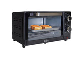 Total Chef 4-Slice Toaster Oven, Black