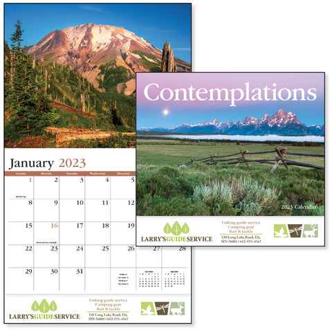 Contemplations Appointment Calendar - Stapled